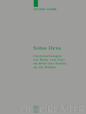 cover image of Solus Deus